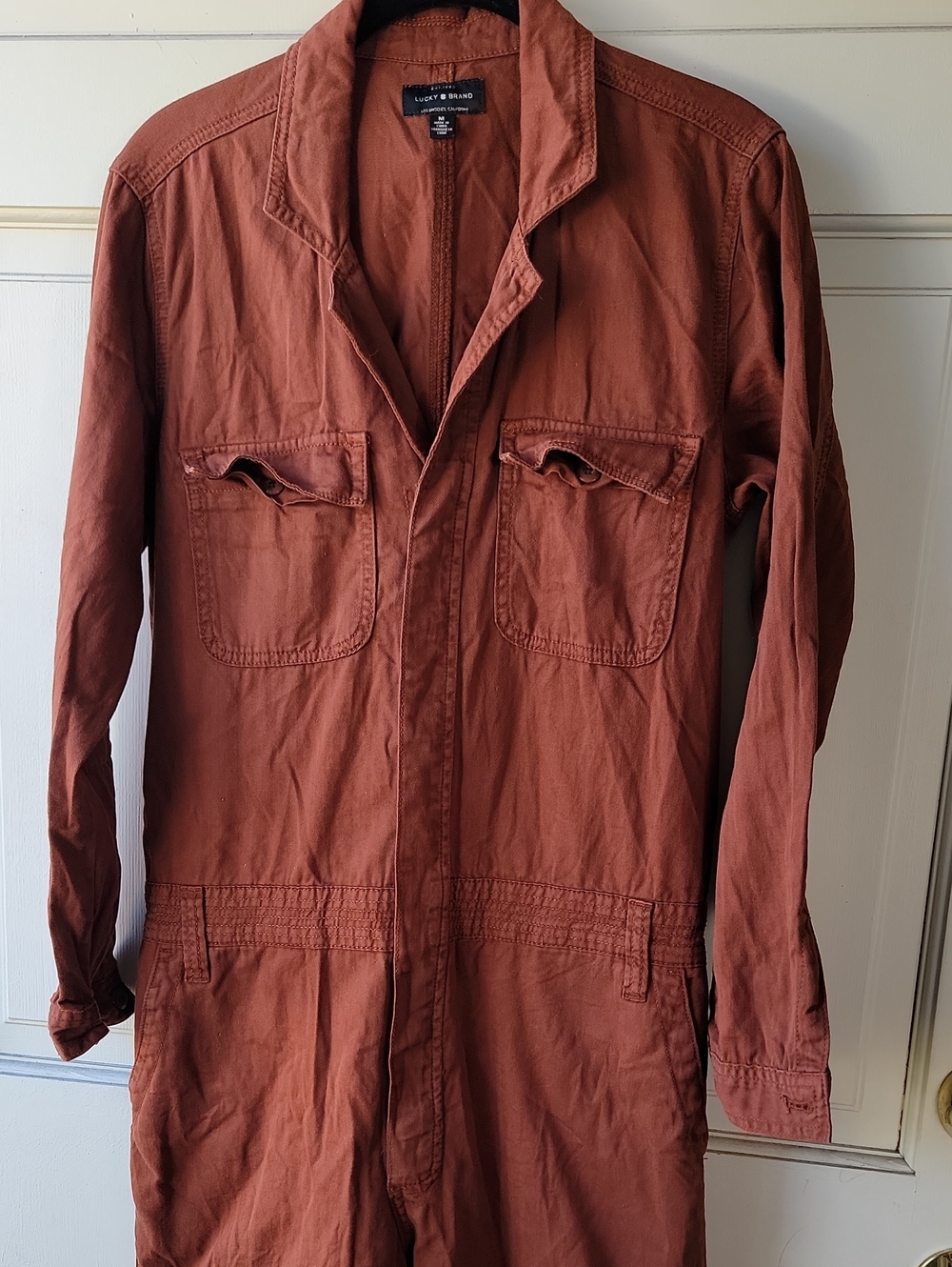 Lucky Brand Rust-Red Jumpsuit